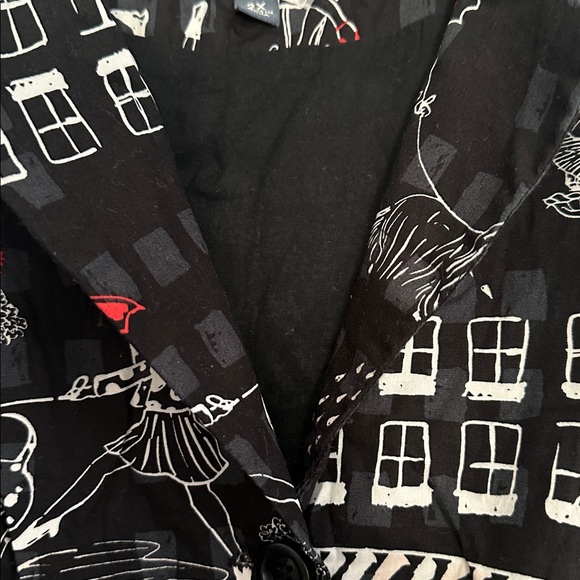 Modcloth Parisian Scene Community Brunch Dress Size 2X Black Red - Picture 6 of 6